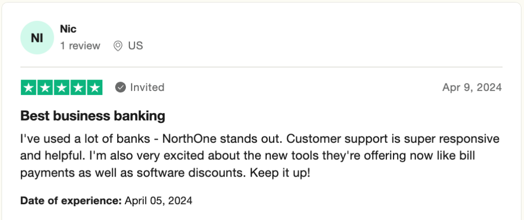 NorthOne Customer Review (2)