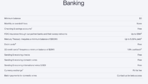 Mercury Fees